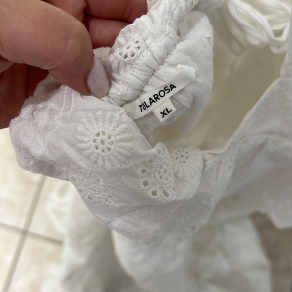 NEW Tularosa Brier Embroidered Dress in White - Picture 7 of 9